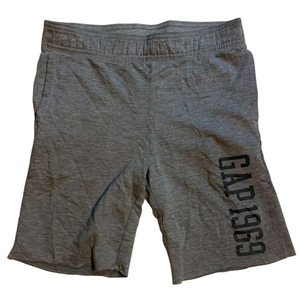 Gap Kids Boys Grey Heather GAP 1969 Graphic Jersey Knit Shorts Size M 8